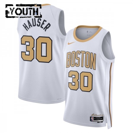 Camiseta Niños Boston Celtics Sam Hauser 2025-26 Nike City Edition Blanco Swingman Camiseta Niños Boston Celtics Sam Hauser 2025-26 Nike City Edition Blanco Swingman